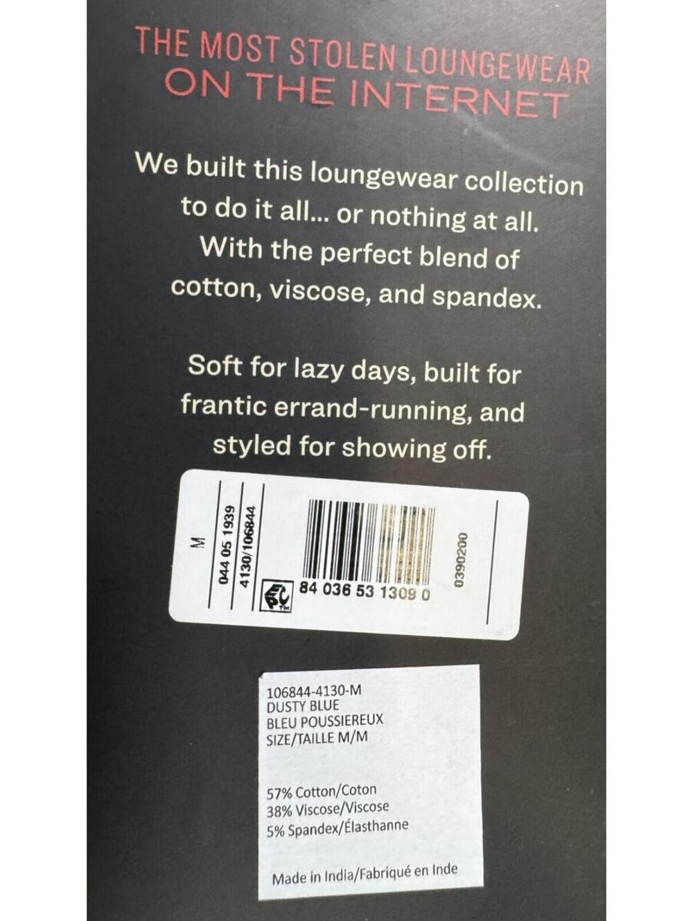 Pair Of Thieves Dusty Blue Supersoft Lounge Short Men's Size M NWT - Picture 4 of 9